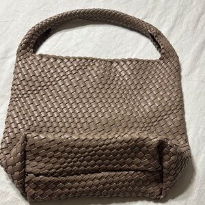 Vegan leather hobo Woven Tote Bag for Women Shoulder Purse Underarm Hobo Bag